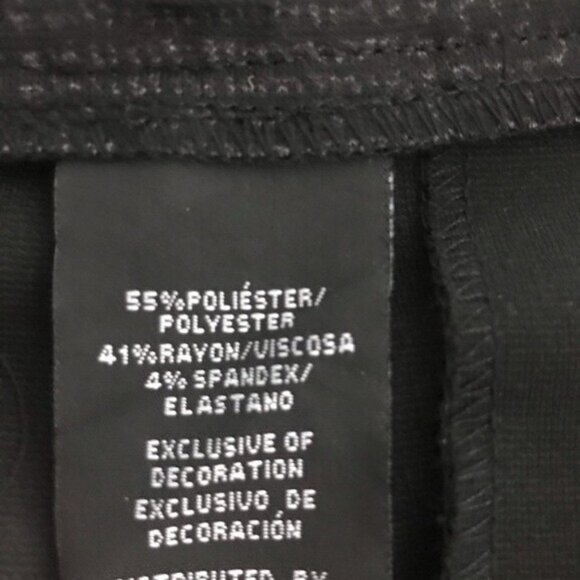 NWT Mario Serrani Plaid Knit Legging Small Slim Modern Fit Charcoal High Compact - Picture 10 of 12